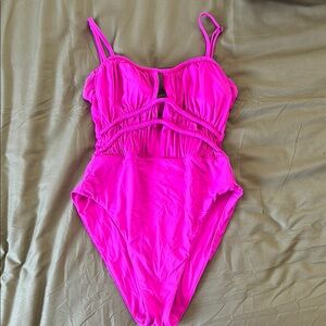 Becca Vibrant Pink One-Piece Swimsuit